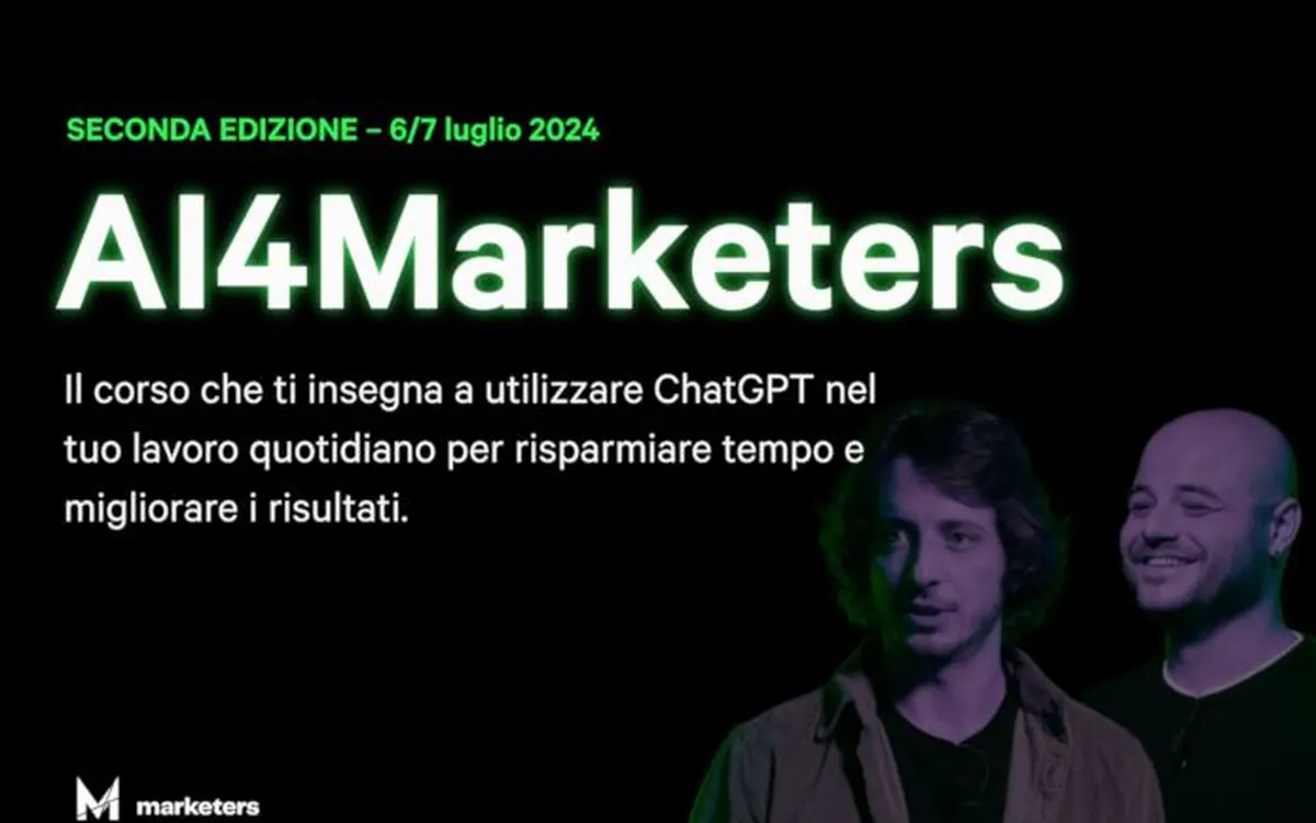 Scarica AI4Marketers – Marketers