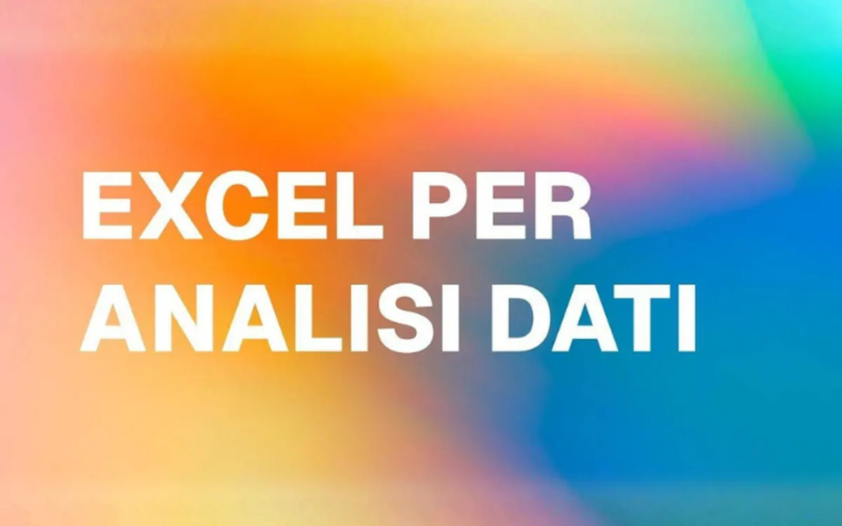 Scarica Corso Excel per Analisi Dati – Data Masters