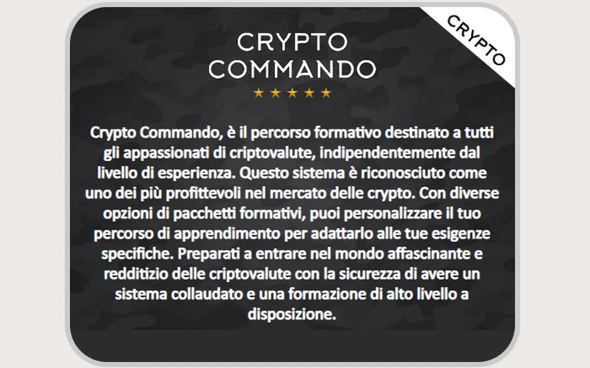 Scarica Crypto Commando (Arsenale Completo) – Maxx Mereghetti