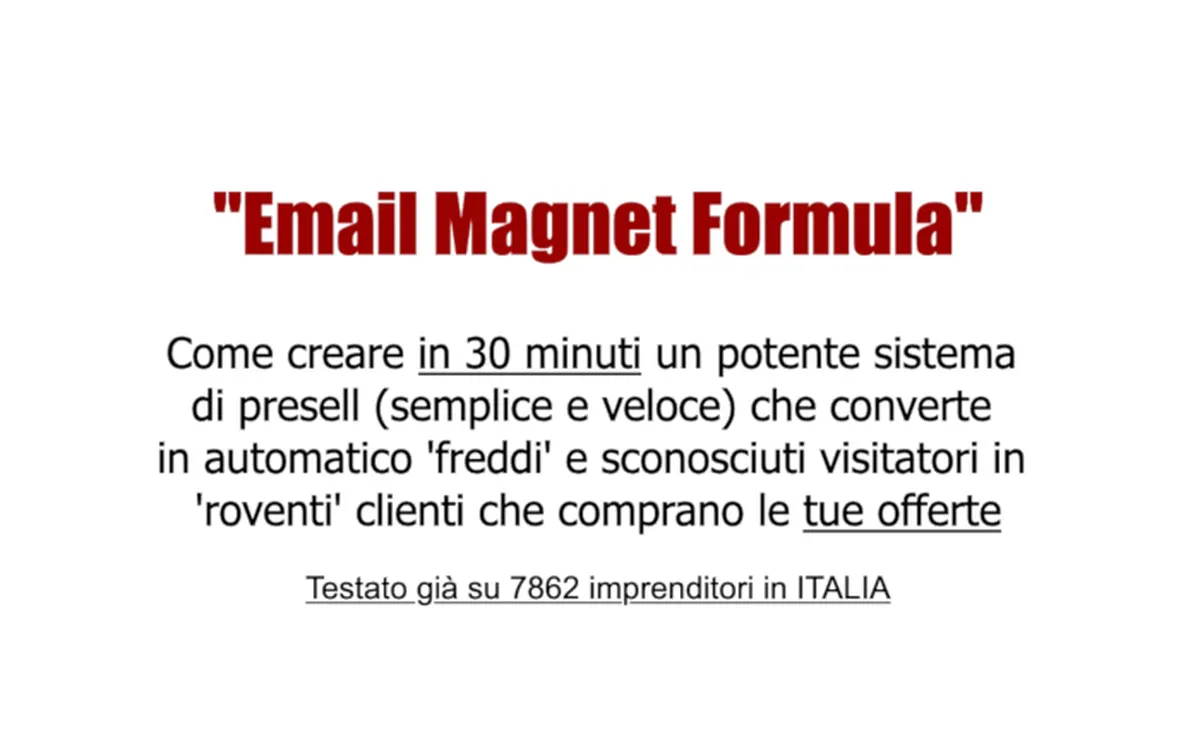 Scarica Email Magnet Formula – Valerio Conti