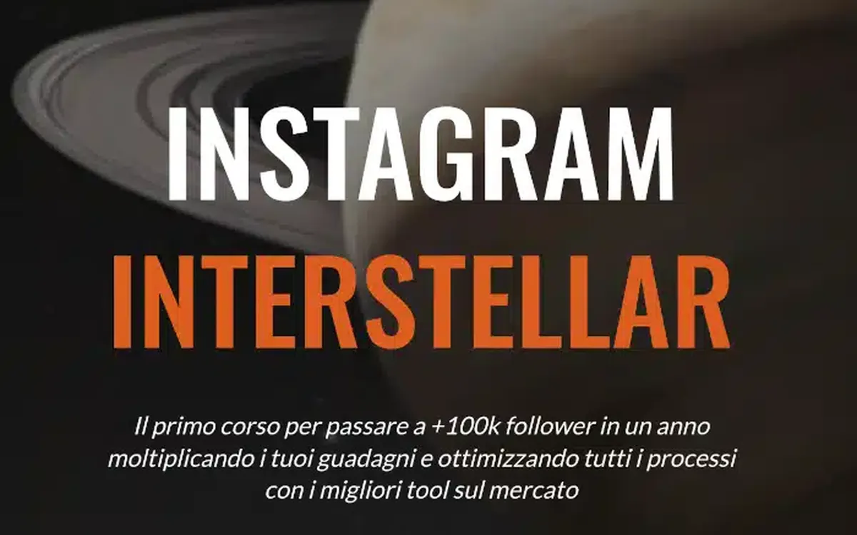 Scarica Instagram Interstellar 2.0 – Gabriele Venturini