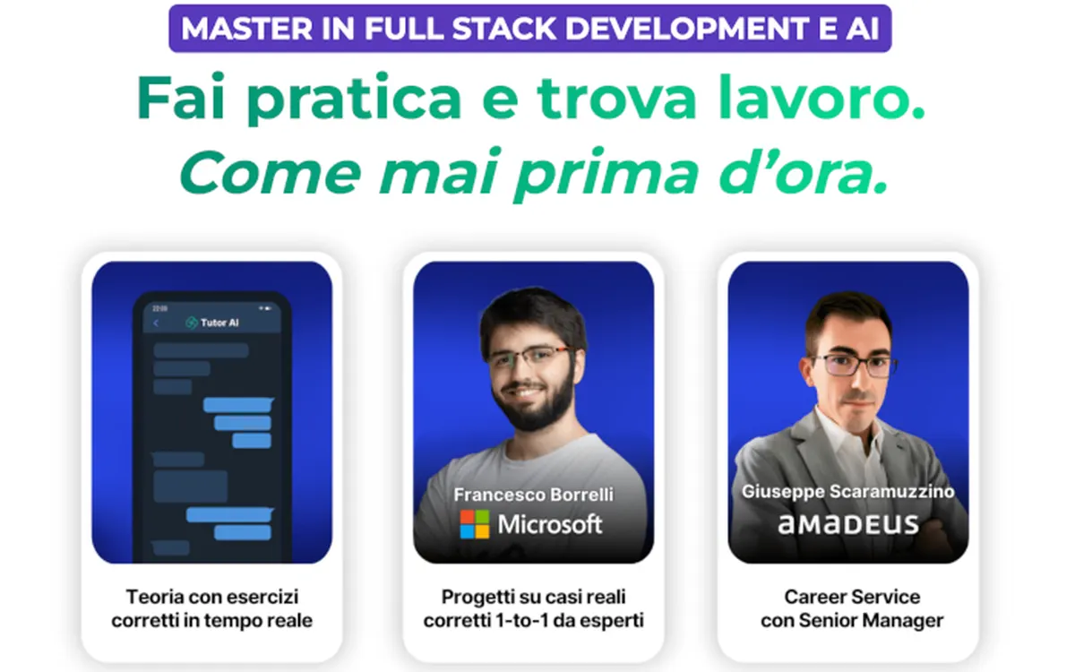 Scarica Master in Full Stack Development e AI – start2impact