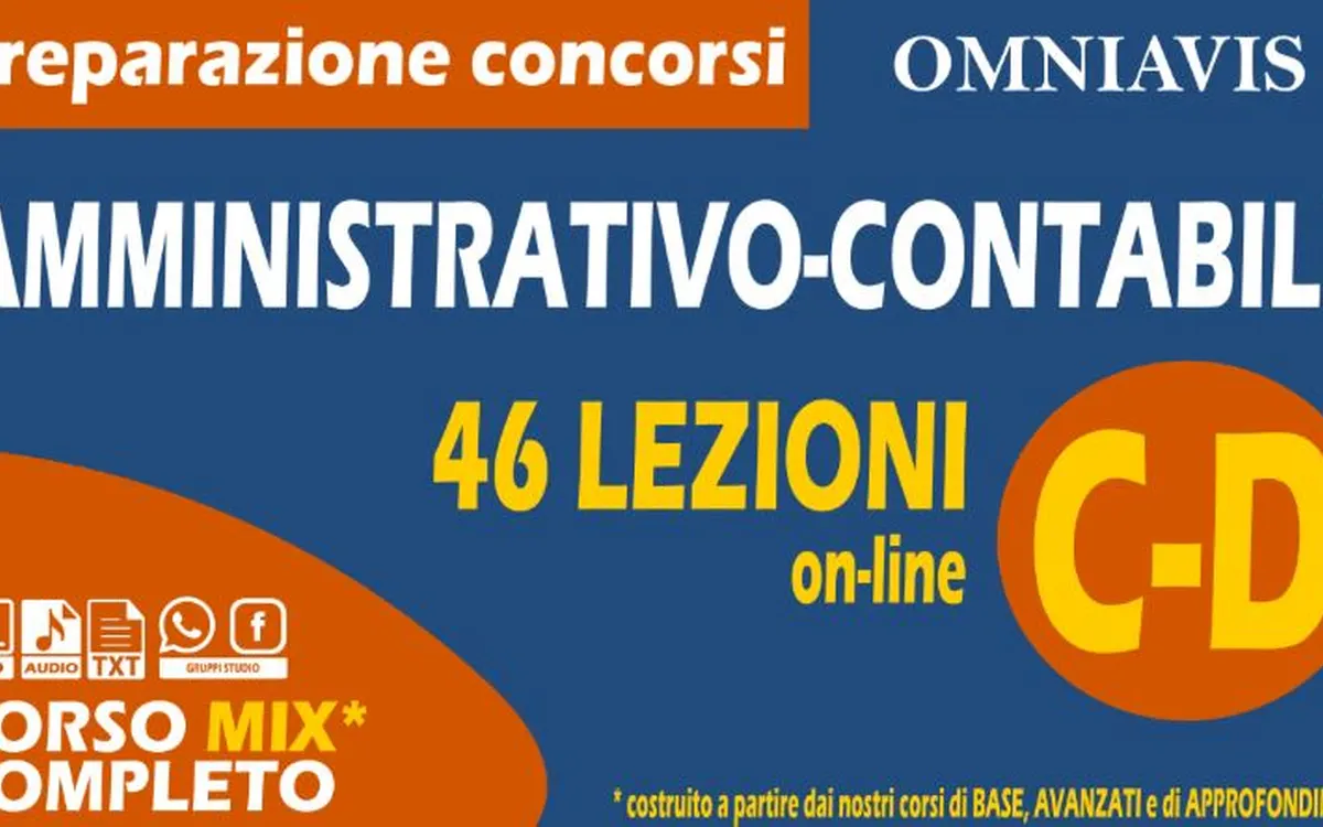 Scarica Preparazione Concorsi Profilo C-D (Amministrativo-Contabile) Cod. 015 – Omniavis